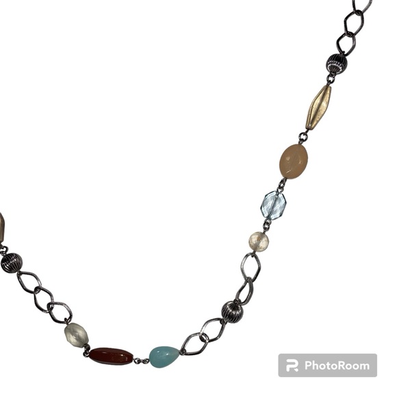 Lia Sophia 36" Necklace Silver with Beads - Picture 3 of 8